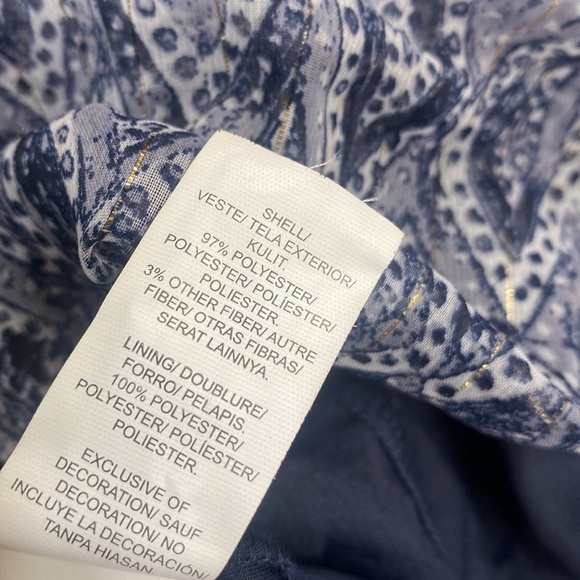 (BN49) Lucky Brand Scarf Print Tank Top, Size Small - Picture 11 of 11